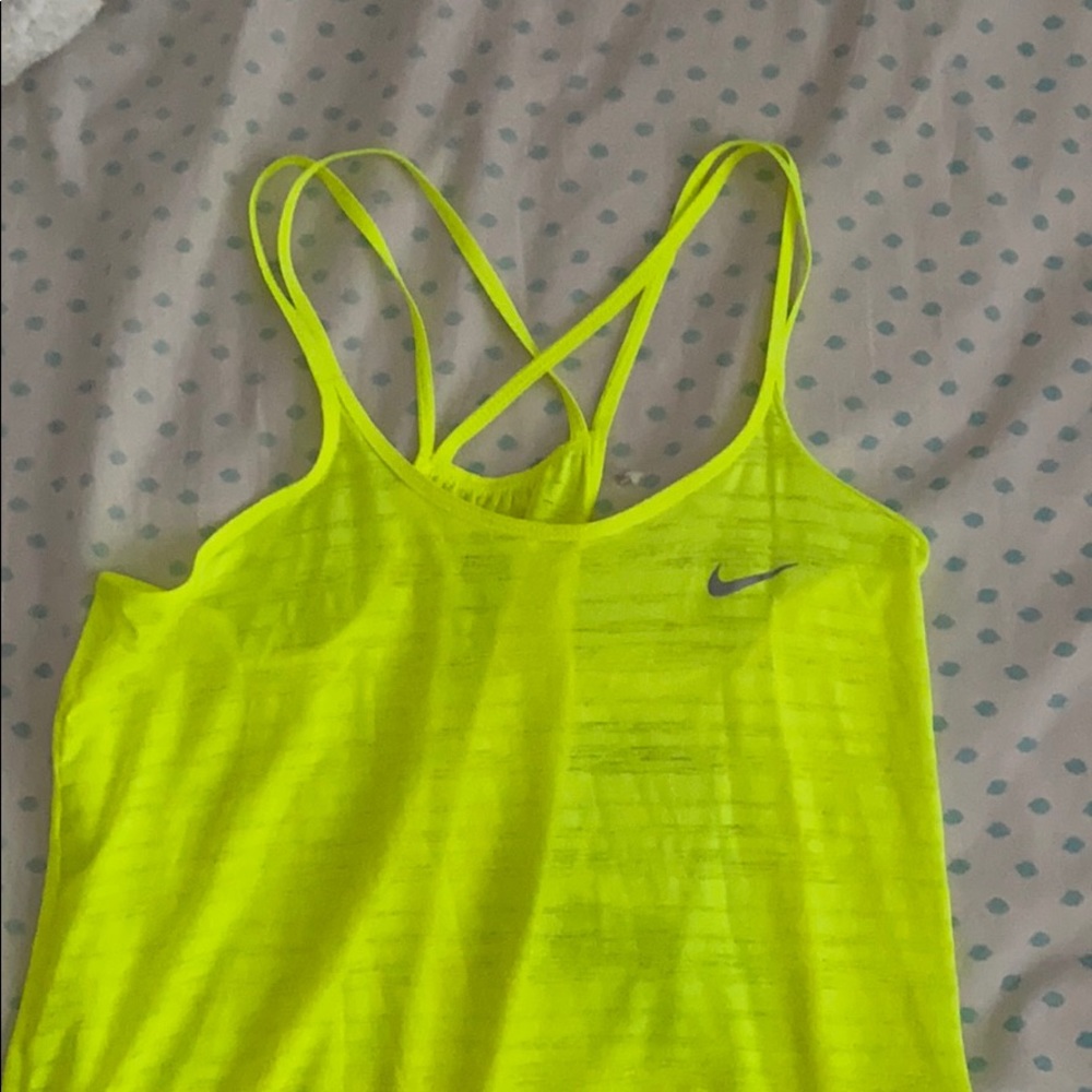 Nike yellow tank top